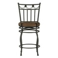 thumbnail image 5 of Linon Swag Counter Stool, Brown, 24 inch Seat Height, 5 of 9