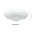 thumbnail image 6 of ETHZZLE Paper Lantern Shade for Hanging Light White Lampshade 1Set, 6 of 7