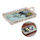 thumbnail image 4 of Espejo rectangur Decoraciones de dorado retro Bebidas Zulema Bandeja de almacenamiento de cristal, 4 of 6