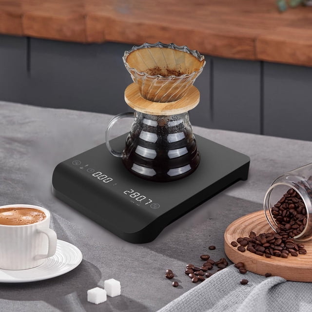 báscula de café,Báscula digital multifunción para café expreso,Báscula de café electrónica profesional con temporizador,Báscula de alimentos pequeña Báscula de café inteligente