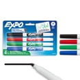 thumbnail image 1 of Marqueurs effaçables à sec EXPO, encre à faible odeur, couleurs variées, pointe fine, 4&nbsp;unités, 1 of 7