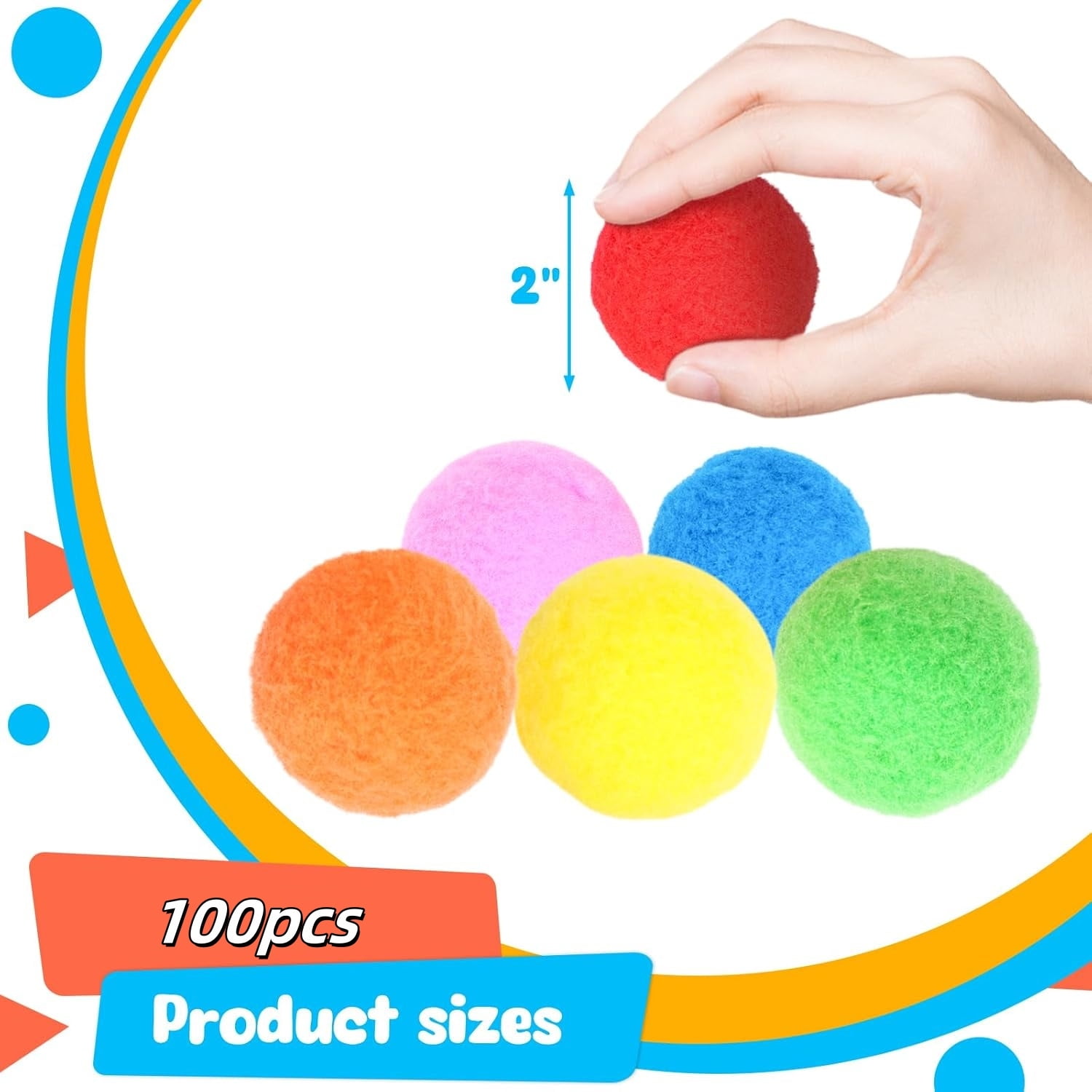 100 Pcs Refillable Water Balls 2.56 inch Reusable Water Balloons Summer Water Toys for Outdoor Water Fight Games, Beach, Pool Games