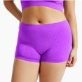 thumbnail image 2 of Ashirexll Running Shorts for Women, Womens Gym Shorts, Solid Color Large Flat Angle Bottom Four Corner Bottom Short Bottom Shorts, 2 of 3