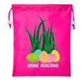 thumbnail image 2 of Mini Easter Basket Bags, Bulk Drawstring Cinch Sacks, Mini Easter Bunny Bags - Gone Hunting, 2 of 2