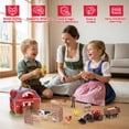 thumbnail image 5 of WeFone Farm Animals Toys for 3-8 Years Old Toddlers Girls Boys, Farm Playset with Figures Animals, 12 DIY Stickers and Tractor Toy, Christmas Birthday Gift for Boys Girls, 5 of 9
