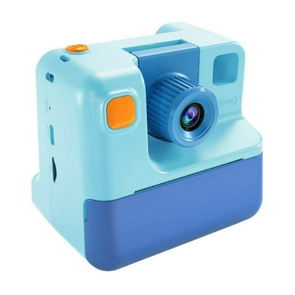 HAOANChildrens Digital Camera High-definition Student Polaroids Printable Photo Recording Front And Rear Selfie Camera 32GB Memory Card Printing Paper X2 Pink