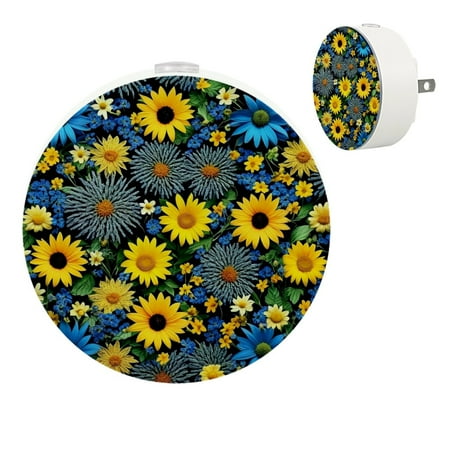 

YZUOUZY Night Light LED Lamp Bedroom Lamps Set of 2 Rafflesia Flowers Buds Tropics Flowers