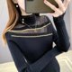 thumbnail image 2 of Women Autumn Lace Mock Neck Fashionable Slim Bottoming Shirt Women Clothes Fashion Hollow Out Long Sleeve Pullover Knittin Tops, 2 of 5