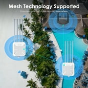 Wifi Repeater WiFi Outdoor Access Point Mesh Extender, Omni-directional Coverage AX1800M 2.4GHz+5GHz MU-MIMO and 802.3af/at active PoE & passive PoE power supply, Gigabit Port, IP67 enclosure