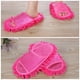 thumbnail image 4 of Jumpingount 1 par de zapatillas para hombre y mujer, zapatillas de limpieza de suelo para dormitorio, cocina, zapatillas absorbentes de agua, Calzado Rosa roja, 4 of 5