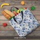 thumbnail image 5 of Fotbe Blue Paisley Bolsa Tote con Estampado para Mujer, Bolsos con Cremallera, Bolsa de Hombro Casual de Gran Capacidad con Bolsillos Internos, 5 of 7