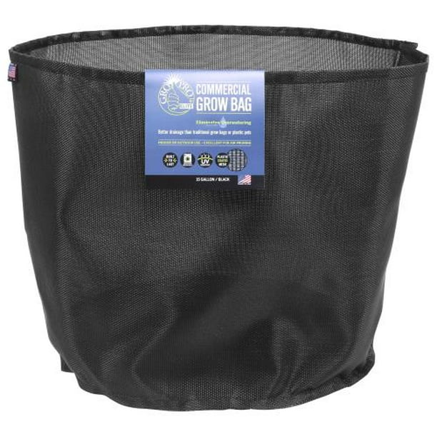 Gro Pro Elite 15 Gallon Black Commercial Grow Bag (30/Cs)