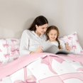 thumbnail image 3 of Feelyou Initial E Letter Full Size Comforter Sets, Bow-tie Bedding Sets, 3 Pieces, 3 of 6