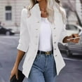 thumbnail image 6 of Weikingp Blazers for Women,Women'S Business Casual Buttons Pockets Open Front Suit Cardigan Womens Blazer Tops for Women Trendy Clearance White 2Xl, 6 of 7