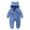 Blue, variant on Youmylove Coat Thick Bear Snowsuit Boys Warm Jumpsuit Girls Hooded Baby Girls Coat Jacket Cute Clothing