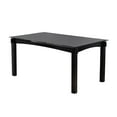 thumbnail image 2 of Eugene 59" Rectangular Dining Table, Cappuccino Wood & Beveled Glass, 2 of 9