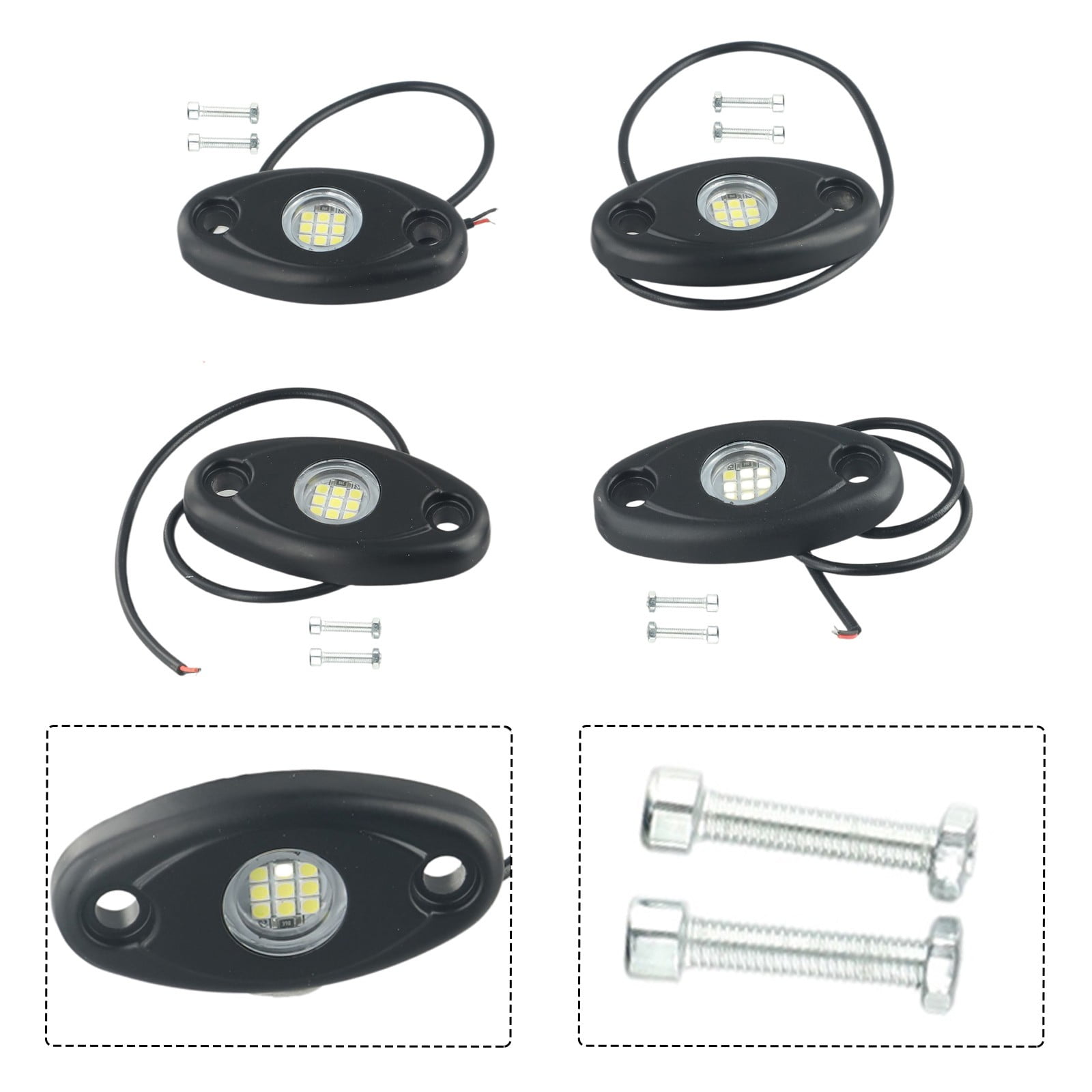 Ana Car LED Chassis Light Underbody LED Atmosphere Light Decorative Lamp Exterior Decoration Rock Light For Jeep Suv Offroad 12V
