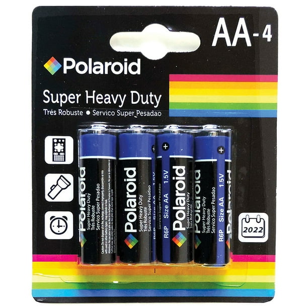 Polaroid Heavy Duty 4 Pack AA Battery