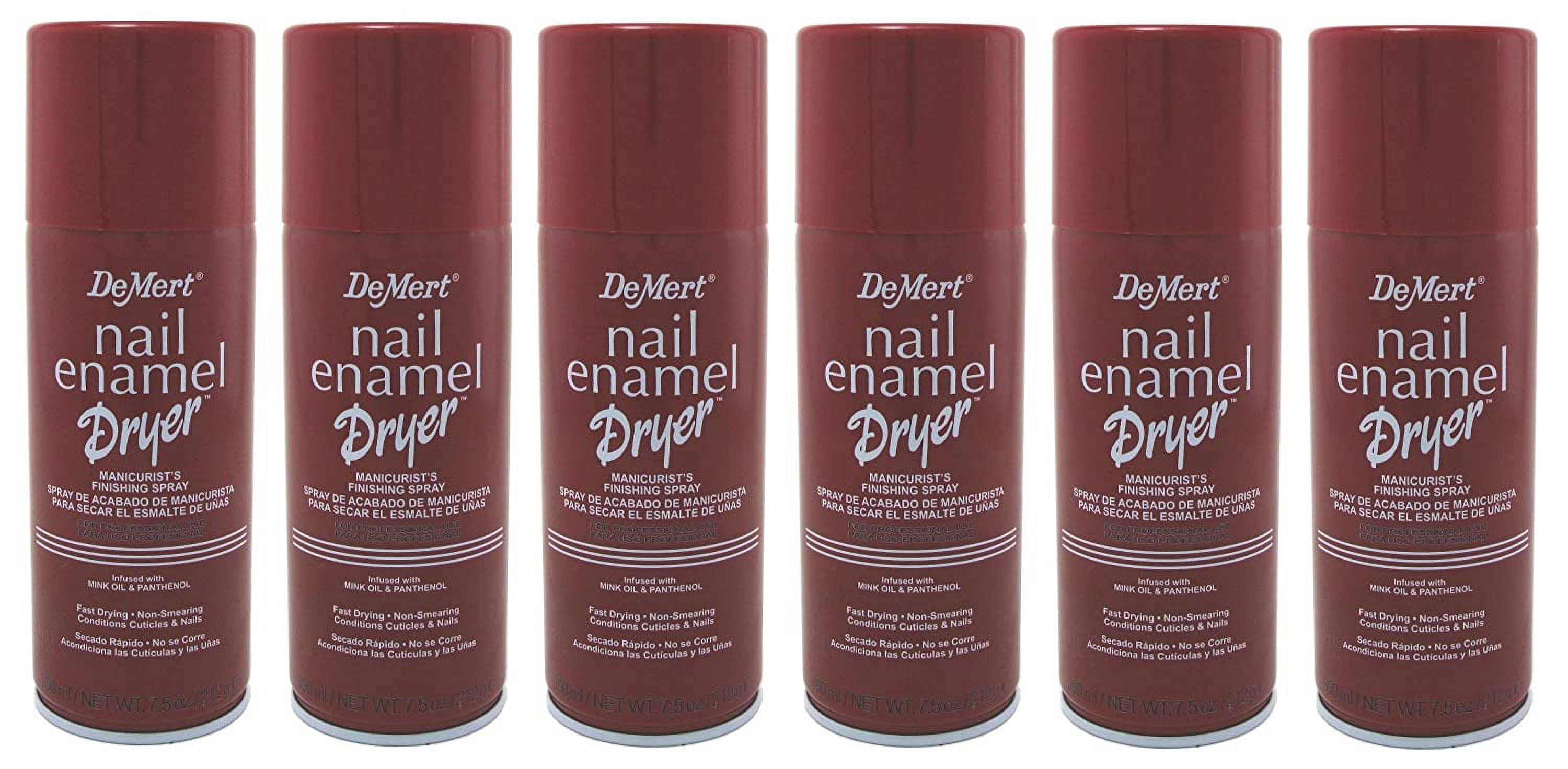 6 Pack - DeMert Nail Enamel Dry Spray 7.50 oz
