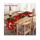 thumbnail image 2 of Uuiauoio Red Christmas Table Runner Santa Claus Print Festive Holiday Decor for Dining Coffee Kitchen Tables Spill Resistant Easy Clean Material Party Gathering Decoration Gift, 2 of 4