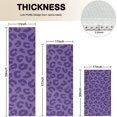 thumbnail image 4 of Purple Leopard Print Kitchen Rugs Sets Of 3,Kitchen Runner Rugs Non Skid Washable,Decorative Kitchen Floor Mats for Kitchen,Sink,Laundry,17"x30"+ 17"x47" + 17"x59", 4 of 6