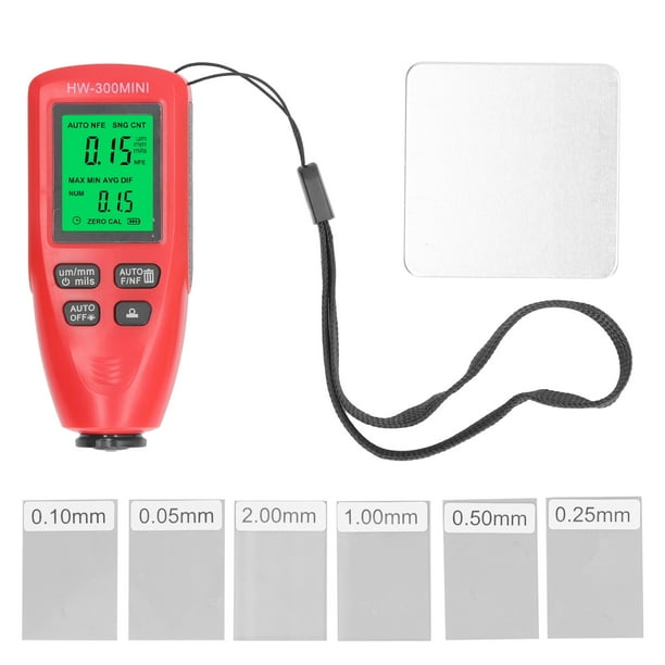 Medidor de espesor de pintura automotriz, medidor de espesor de pintura digital Medidor de espesor de recubrimiento de alta capacidad NikouMX herramienta
