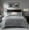 Gray, variant on EVERGRACE Luxury Velvet Quilt Set King Size, Lightweight Velvet Comforter Set, Oversized Bedspread Coverlet Quilted Bedding Set, with 2 Matching Pillow Shams, for All Season, Gray