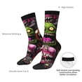 thumbnail image 4 of Picia Monstrous Cartoon Characters Print Athletic Socks for Men & Women – Cushioned Moisture-Wicking Crew Socks for Sports, Running, and Training, Soft & Breathable Size 5-11, 4 of 6