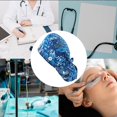 thumbnail image 4 of Slccxzc Adjustable Working Cap with Button, Cotton Working Hat with Ponytail Pocket Elastic Tie Back Hat Scrub Caps Dental Nursing Hat for Women, 4 of 7