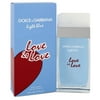 Light Blue Love Is Love by Dolce & Gabbana Eau De Toilette Spray 3.3 oz for Women Pack of 2