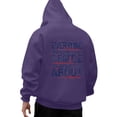thumbnail image 5 of Men's Oversized Print Hooded Sweatshirt, BE KIND EVERYONE YOU MEET IS FIGHTING A BATTLE YOU KNOW NOTHING ABOUT Flag Letter Graphic Long Sleeve Loose Fit Hoodie,Purple,XL, 5 of 6