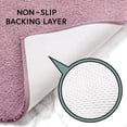 thumbnail image 3 of Better Homes & Gardens Ultra Soft Recycled Polyester Bath Rug, Skid-Resistant Bathroom Mat, 23 x 39 in, Violet Gem, 3 of 7