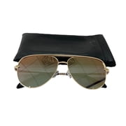 Quay Australia High Key Aviator Sunglasses Gold Polarized
