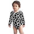 thumbnail image 2 of Xecao Cow Print Black White Print Baby unisex-baby Cotton Long-sleeve Bodysuits-2 Years, 2 of 6