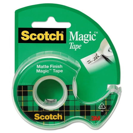 Magic Office Tape with Refillable Dispenser, 3/4" x 8 Yards, Clear