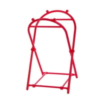 Trash Bag Holder Stand, Leaf Bag Stand Shopping Bag Holder Portable Hanging Trash Bag Rack Garbage Bag Holder Frame for Camping, Leaves, Garage Pink