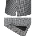 thumbnail image 7 of INSPIRE CHIC Men's Plaid Pattern Blazer Slim Fit Casual Sports Coat M Burgundy and White, 7 of 7