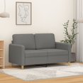thumbnail image 1 of vidaXL 2-Seater Sofa Dark Grey 120 cm Fabric, 1 of 5