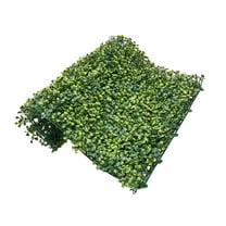 KFFKFF Synthetic Grass Wall Coverings, Dimensions 60 x 120 inches, Milan Green Foliage Boxwood Display for Indoor and Outdoor Green Decoration & Ivy Fence Concealment