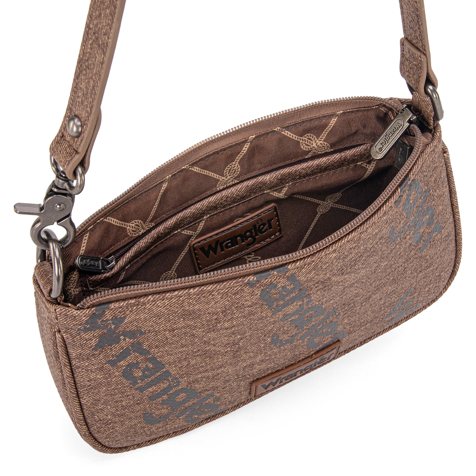 Wrangler Shoulder Bag for Women 90s Retro Top-Handle Hobo Handbag