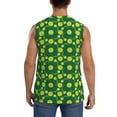 thumbnail image 4 of Bingfone Tennis Balls Pattern Men's Tank Tops Workout Sleeveless Tee Shirts Running Beach Tanks for Men-Large, 4 of 8