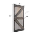 thumbnail image 3 of Coast Sequoia Inc Coast Sequoia 42in x 84in K Series Multi-Color Pine Wood Sliding Barn Door Without Hardware Kit Aged Barrel / Dark Walnut, 3 of 5