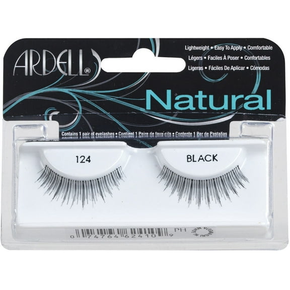 (Pack of 6) Ardell Natural Eyelashes - 124 Black