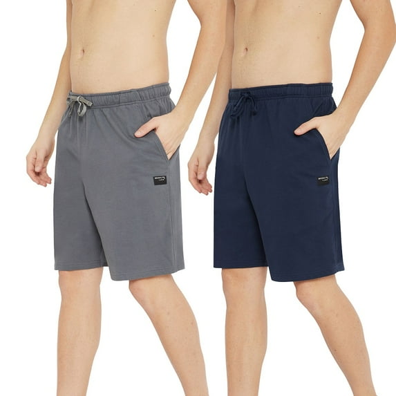 Mens Shorts Casual Cotton Athletic Shorts Drawstring Workout Running Shorts with Pockets