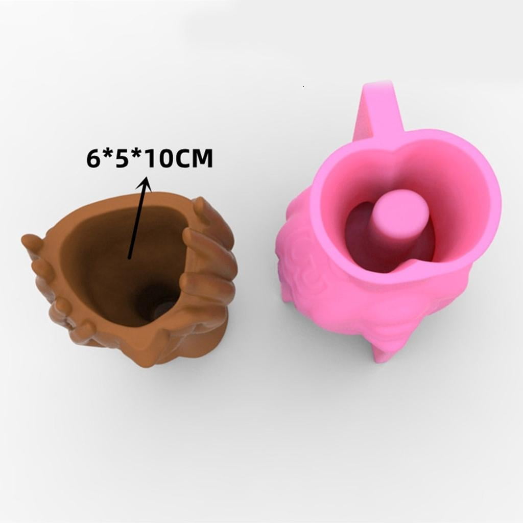 Osdhezcn Flower Pot Silicone Mold Concrete Succulent Planter Mould DIY Candle Holder Mold