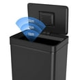 thumbnail image 3 of pouseayar Black 13 Gallon Stainless Steel Smart Automatic Trash Can with Deodorizer Compartment, Assemble Large Capacity Garbage Can, 3 of 9