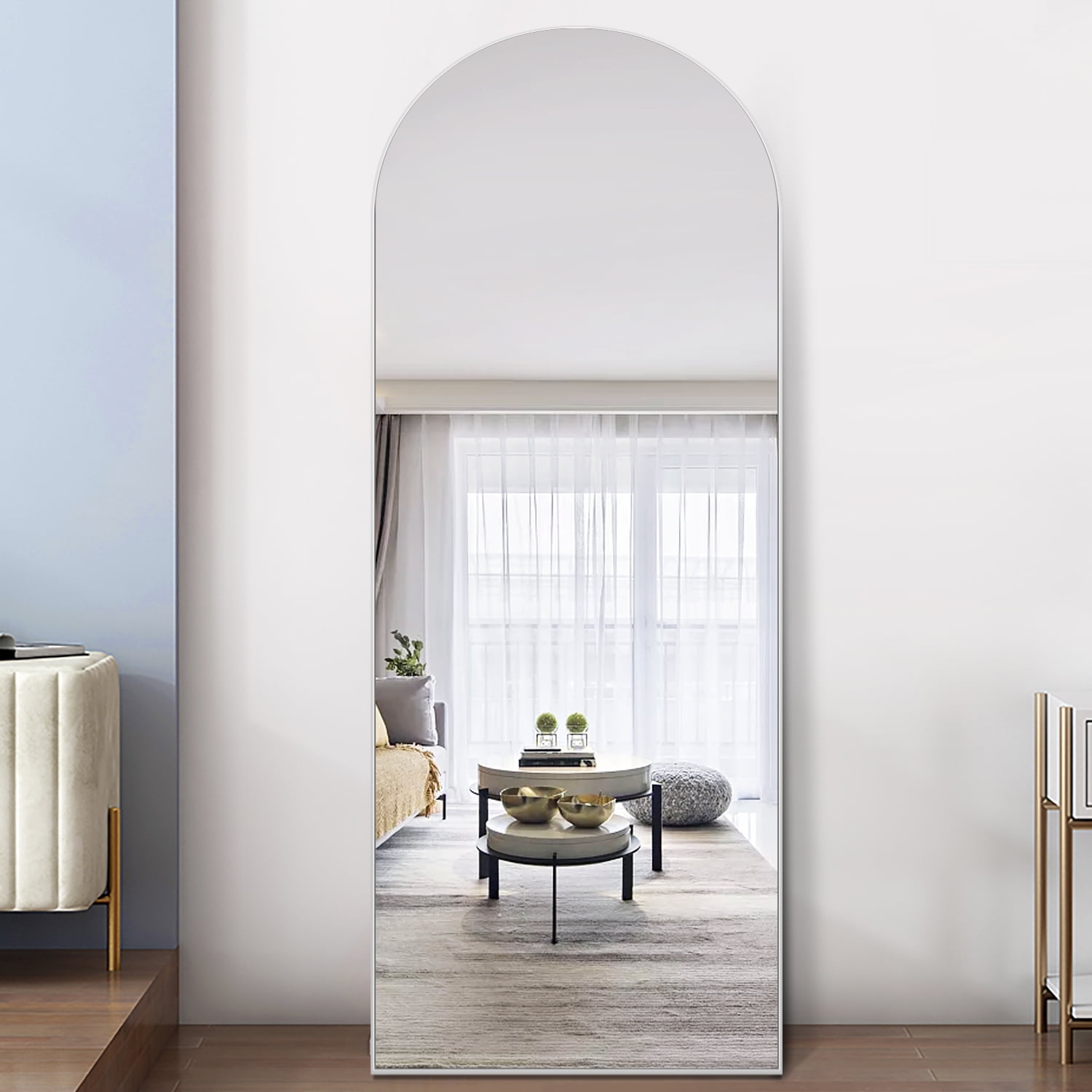 Full Length Mirror Arched Shape, What Size Is A Leaner Mirror