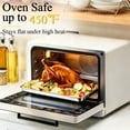 thumbnail image 5 of Walchoic Baking Pan with Rack Set(2 Pans + 2 Racks), 12.5” x 9.7” Stainless Steel Cookies Sheet Baking Tray Pan with Grid Rack, Large Toaster Oven with Wire Cooling Rack, Dishwasher Safe, 5 of 7