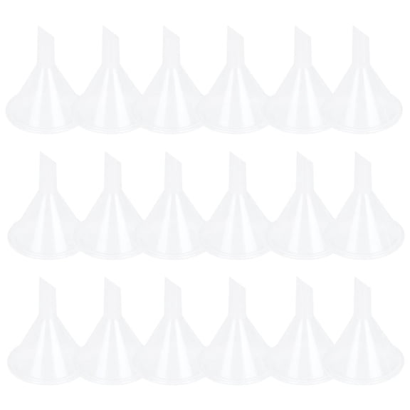 100pcs Mini Plastic Funnels for Bottle Filling and Liquid Transfer