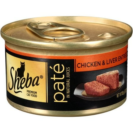 Sheba Pate Chicken and Liver Entree, 3 oz Can